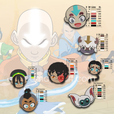 avatar the last air bender embroidery pattern