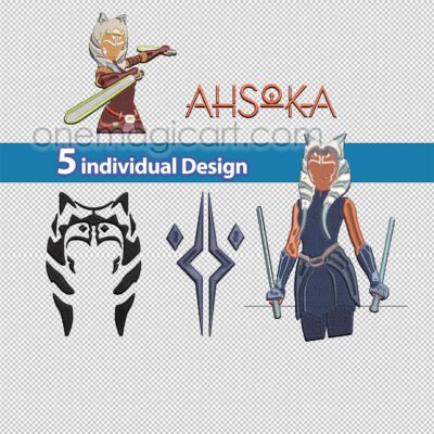 ahsoka embroidery pattern