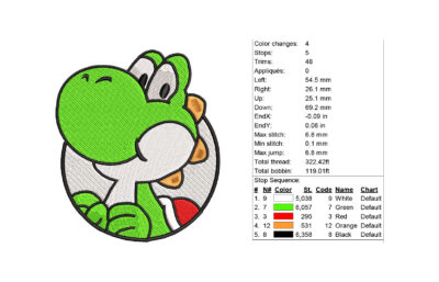 8 Super Mario Bros Machine Embroidery children cute pattern - Image 2