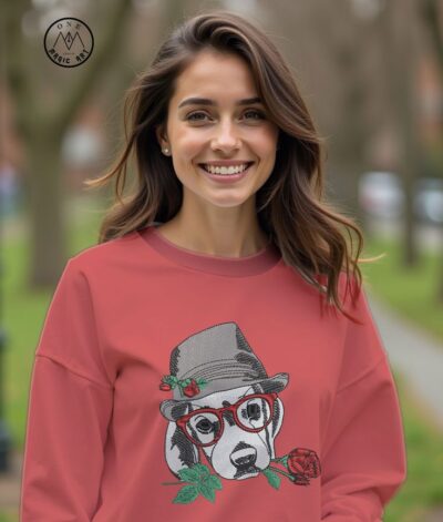 adorable dog with rose - Image 3