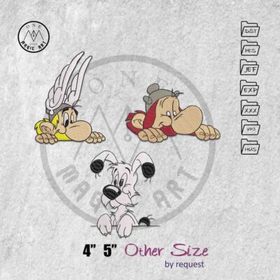 adorable asterix obelix and idefix