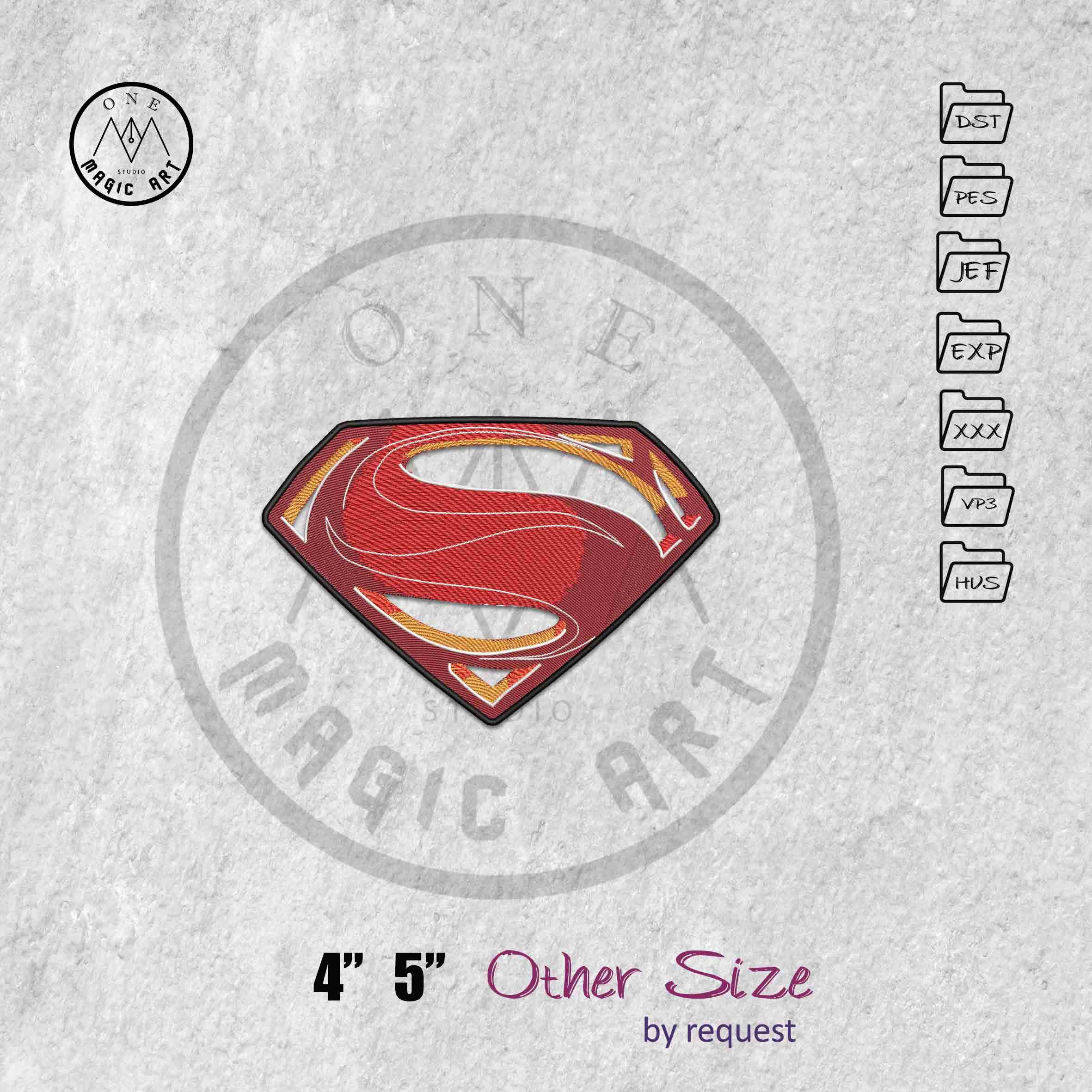 Superman logo detailed colors